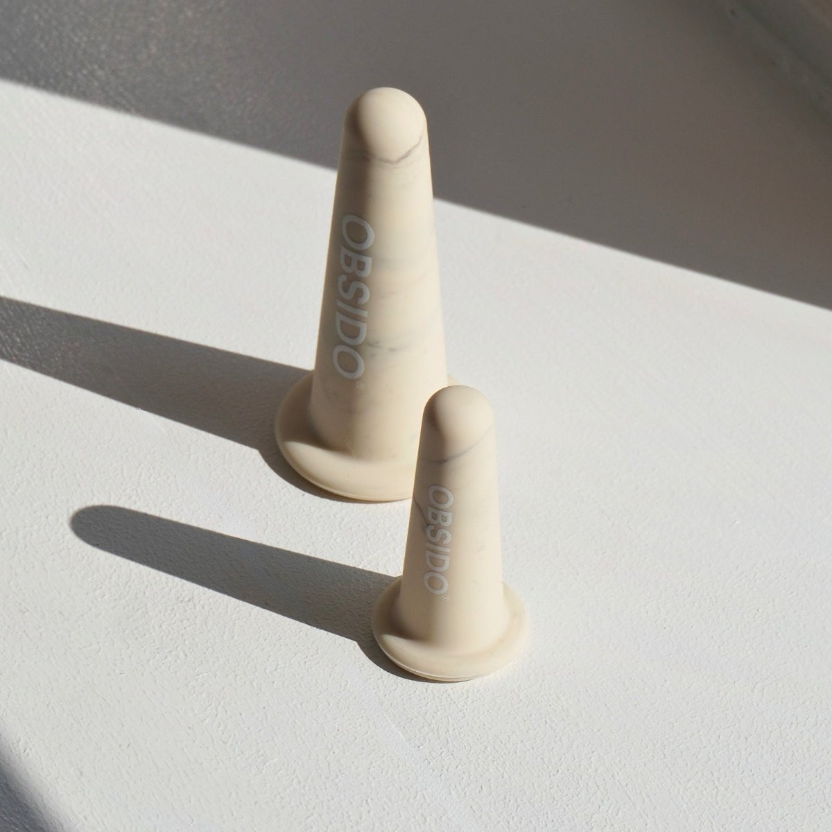 OBSIDO Velvet Facial Duo Set – bløde sugekopper til ansigtscupping for glød, lymfedrænage og opstramning